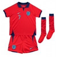 England Jack Grealish #7 Fotballklær Bortedraktsett Barn VM 2022 Kortermet (+ korte bukser)
